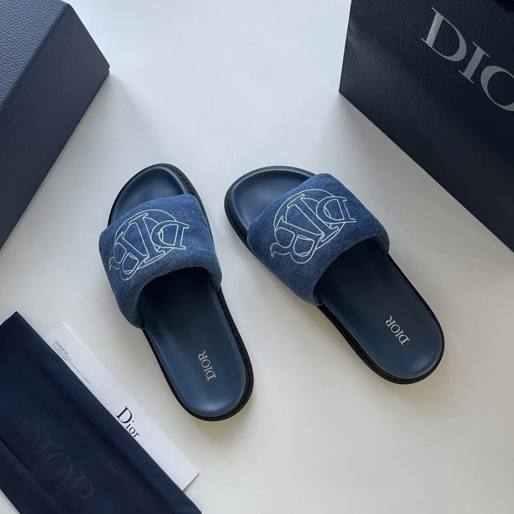Dior Aqua Sandal Dior Men Sandals CHRISTIAN DIOR || Dior Aqua Slip