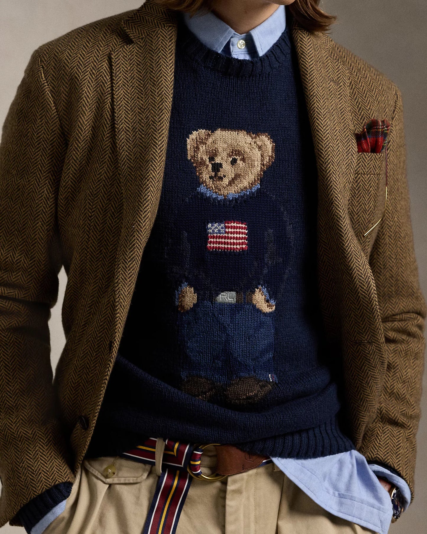 POLO RALPH LAUREN || Polo Bear Cotton-Linen Unisex Jumper Pullover