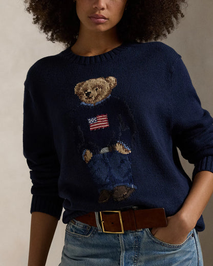 POLO RALPH LAUREN || Polo Bear Cotton-Linen Unisex Jumper Pullover