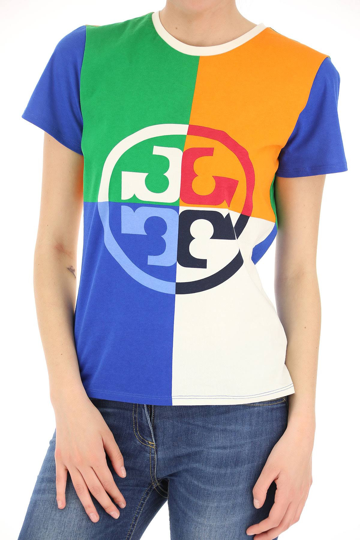 TORY BURCH || Colour-block Logo Tees For Women- FASHION MYST