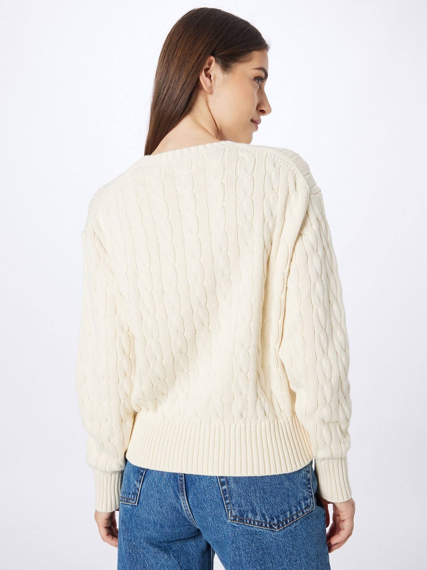 POLO RALPH LAUREN || Women Beige Prints Casual Sweaters