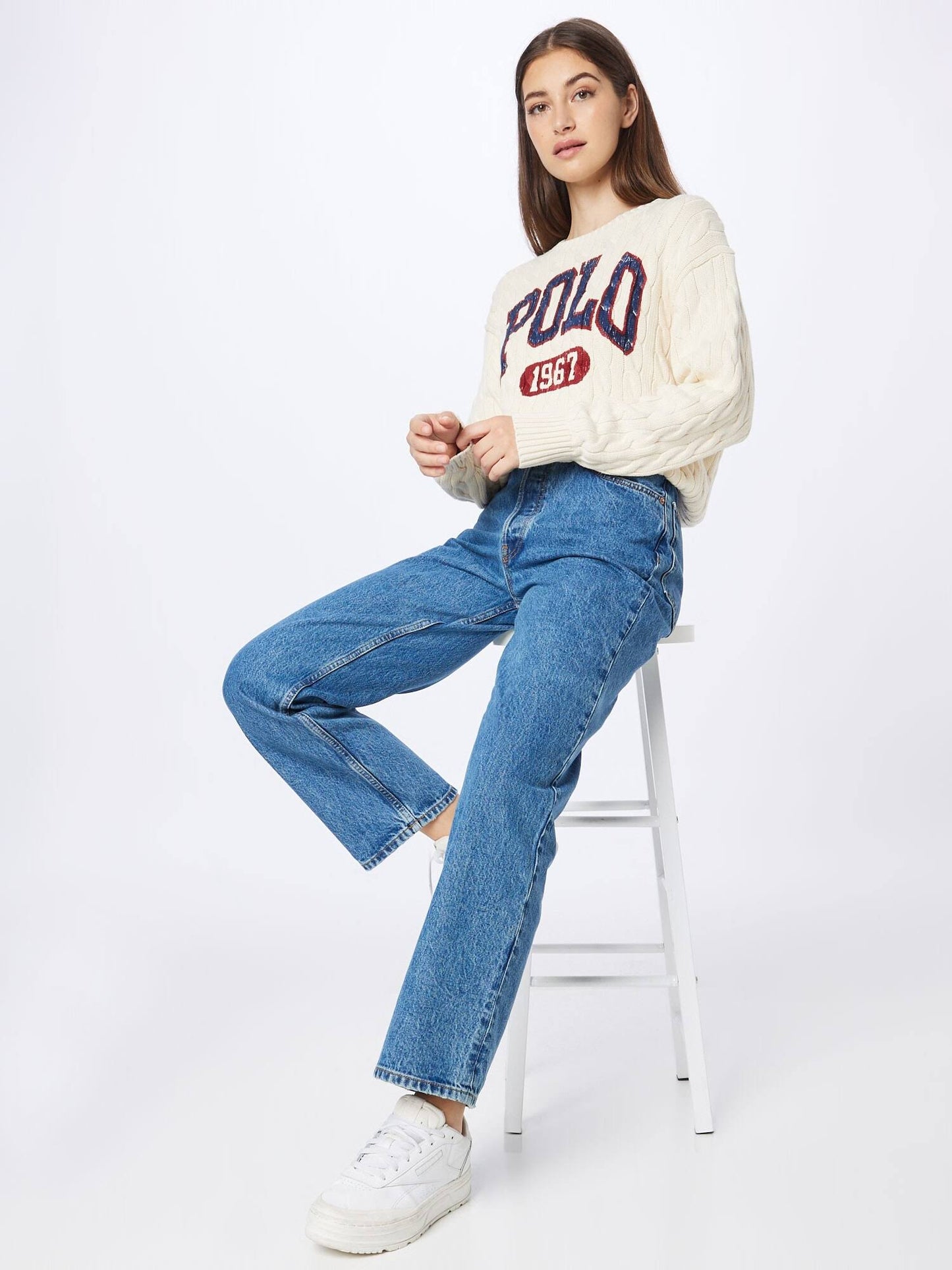 POLO RALPH LAUREN || Women Beige Prints Casual Sweaters