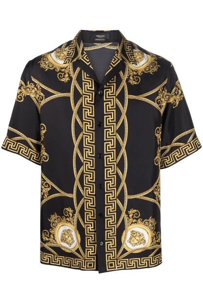 VERSACE || PREMIUM QUALITY DROP SHOULDER CUBAN COLLAR SHIRTS - FASHION MYST 