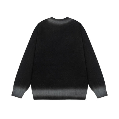 GIVENCHY || Branded Black Cotton Logo Knit Pullover