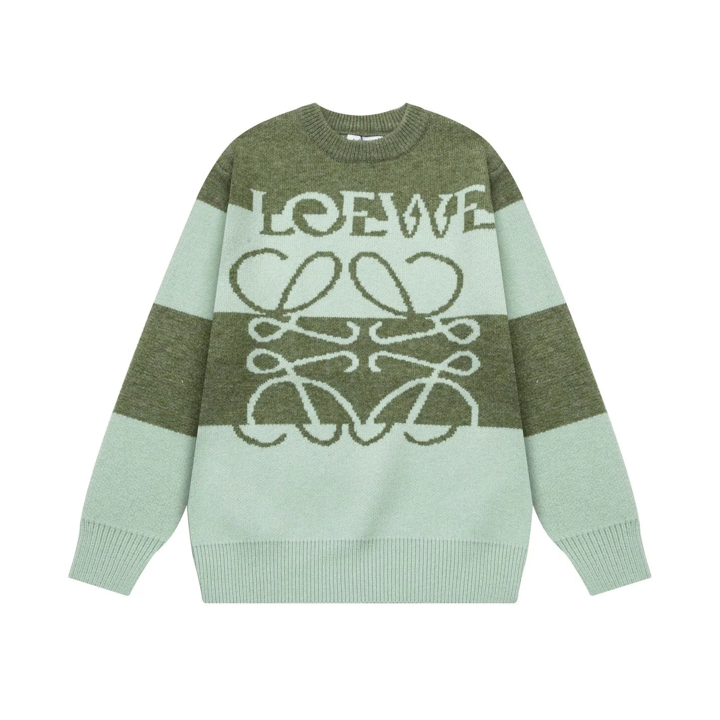 LOEWE || Men's Brand-Embroidered Relaxed-Fit Cotton-Wool-Jersey Pullover